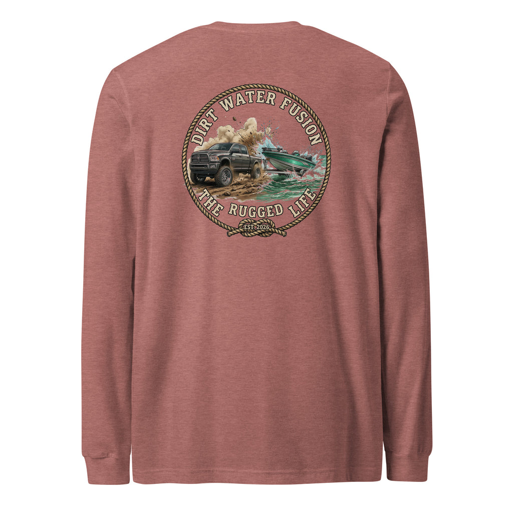 Dodge Truck Pull Long Sleeve Tee - Truck & Boat Lovers Shirt | Dirt Water Fusion image
