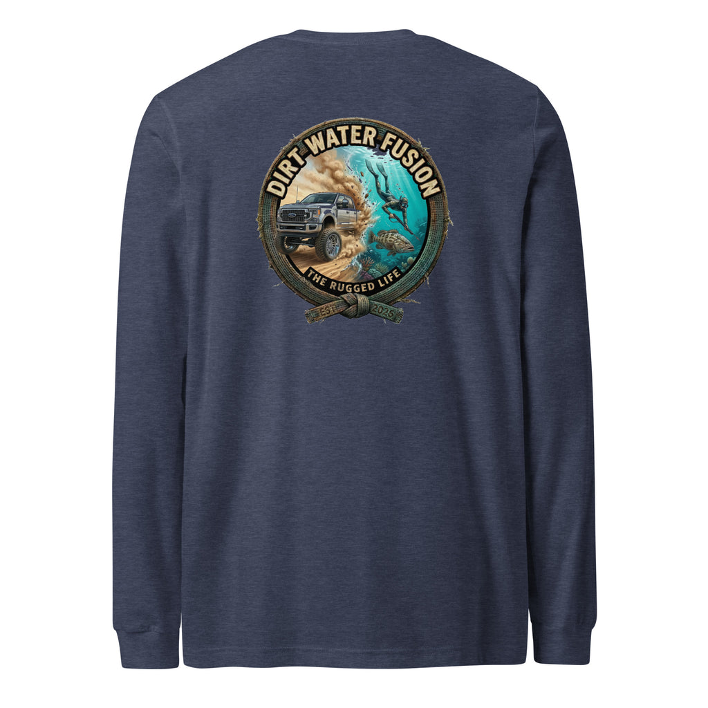 Truck & Spear Fishing Long Sleeve Tee - Adventure Lifestyle Shirt | Dirt Water Fusion image

