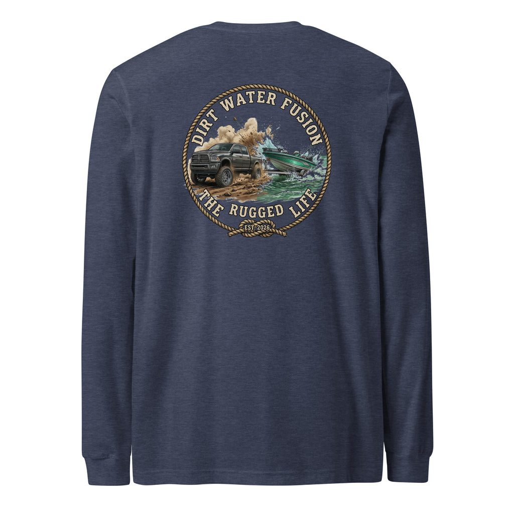 Dodge Truck Pull Long Sleeve Tee - Truck & Boat Lovers Shirt | Dirt Water Fusion image
