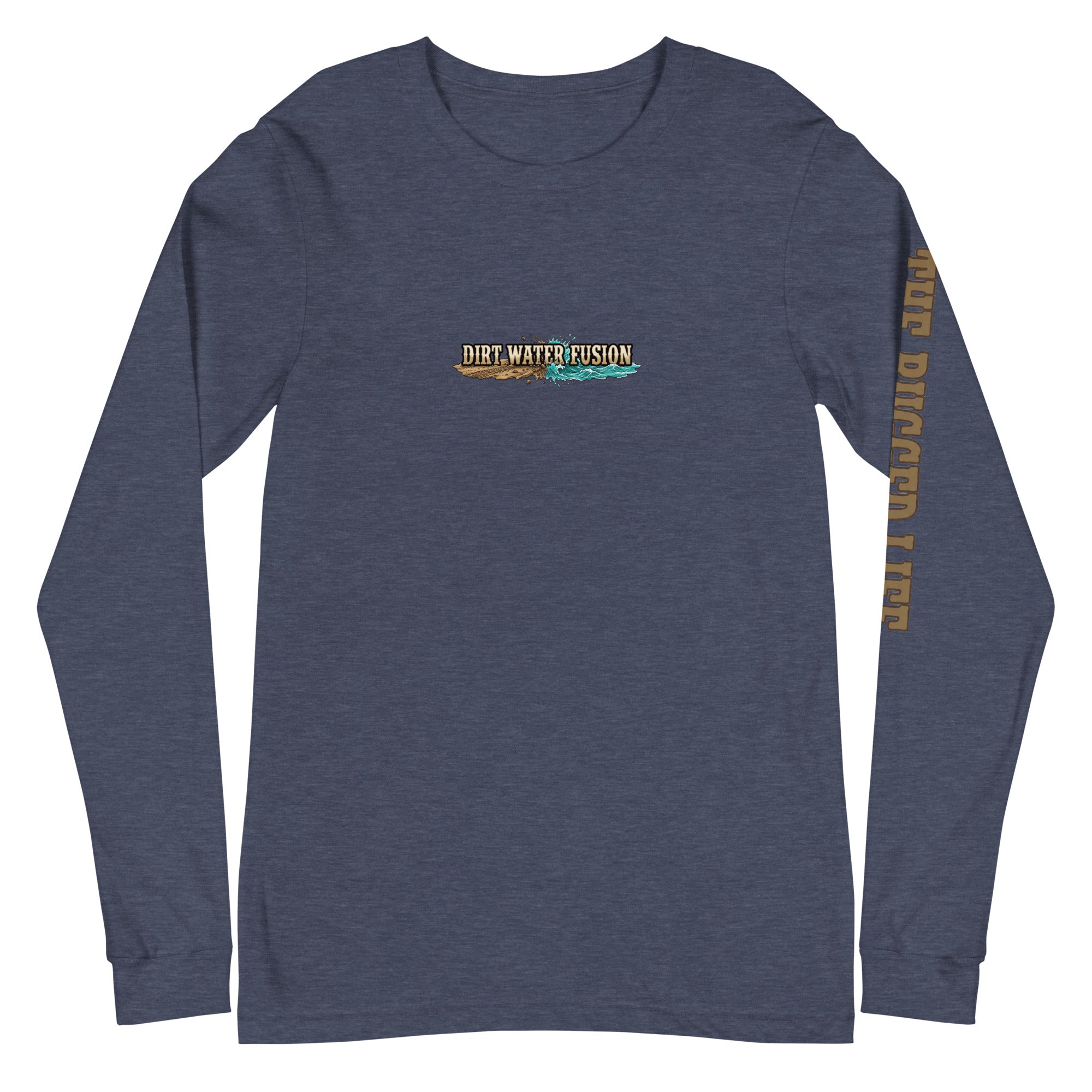 ATV Boating Fishing Mahi  Long Sleeve Tee - Dirt Water Fusion Relaxed Vibe image