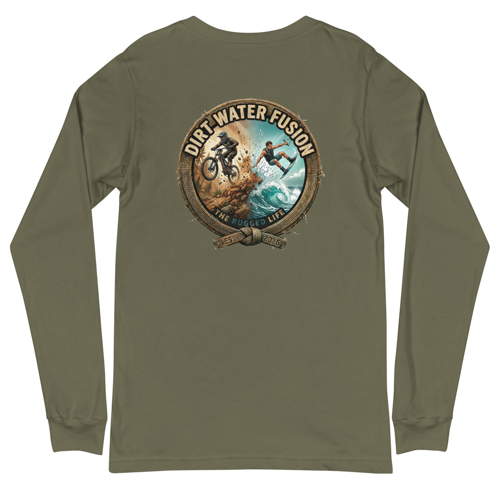 Mountain Bike Long Sleeve Tee - Outdoor Adventure Shirt | Dirt Water Fusion image
