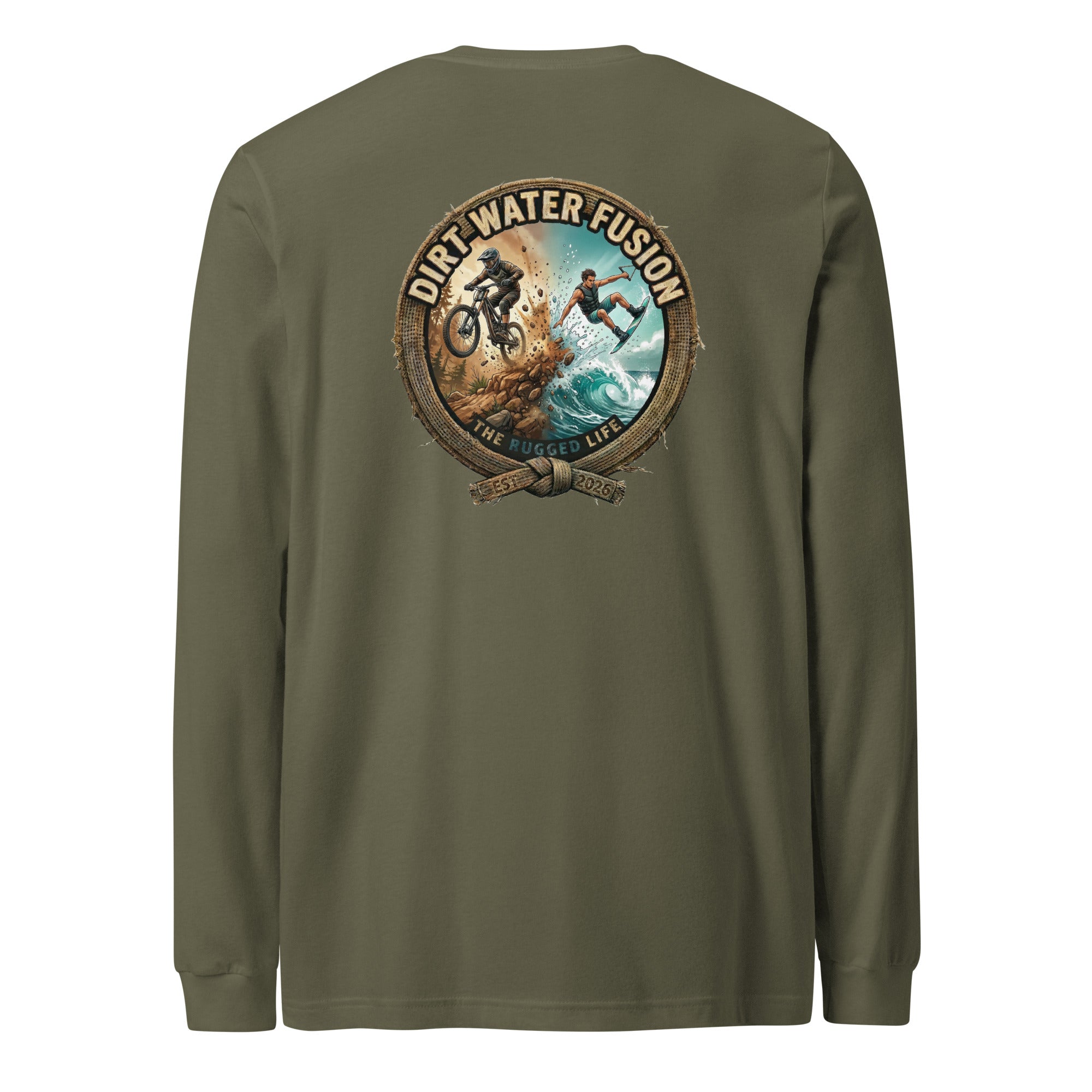 Mountain Bike Long Sleeve Tee - Outdoor Adventure Shirt | Dirt Water Fusion image
