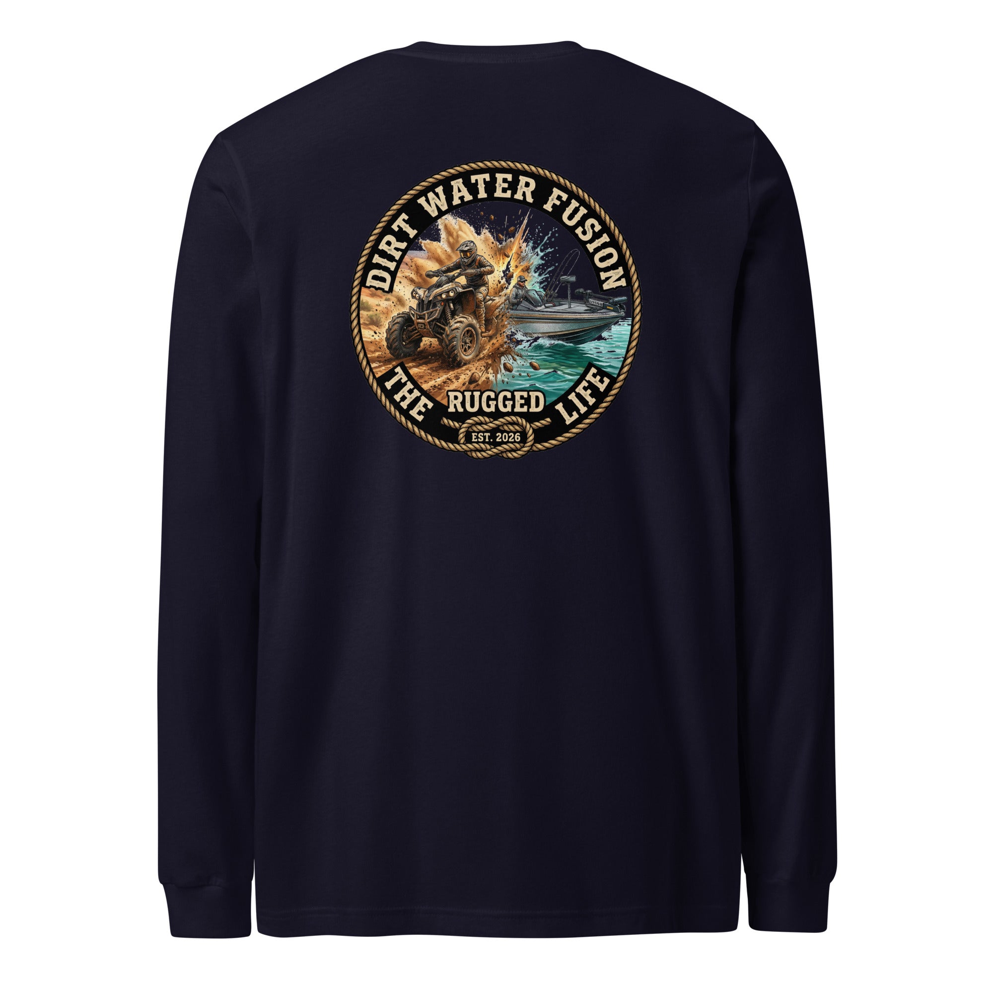 TV & Bass Boat Long Sleeve Tee - Outdoor Adventure | Dirt Water Fusion