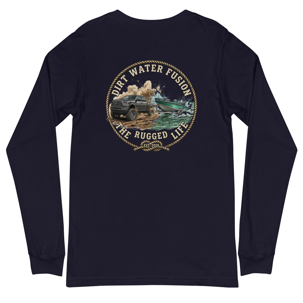 Dodge Truck Pull Long Sleeve Tee - Truck & Boat Lovers Shirt | Dirt Water Fusion image
