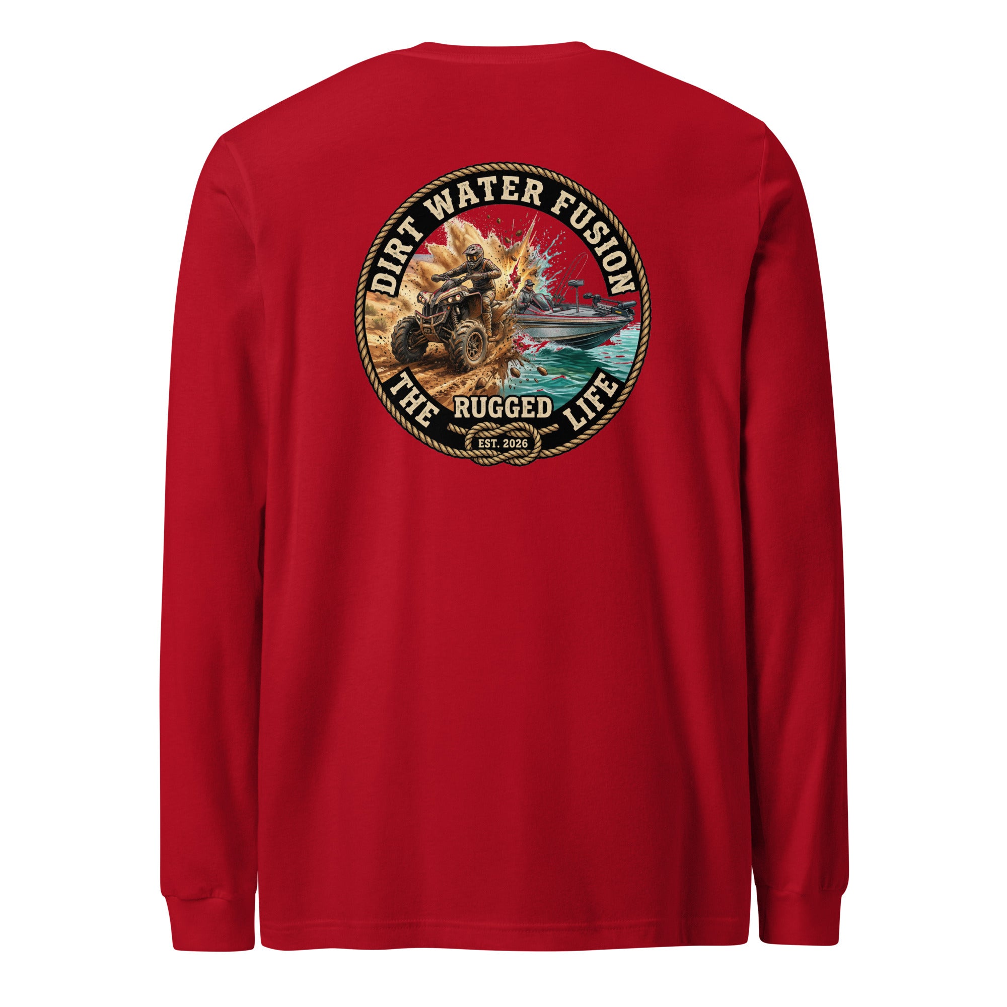 TV & Bass Boat Long Sleeve Tee - Outdoor Adventure | Dirt Water Fusion