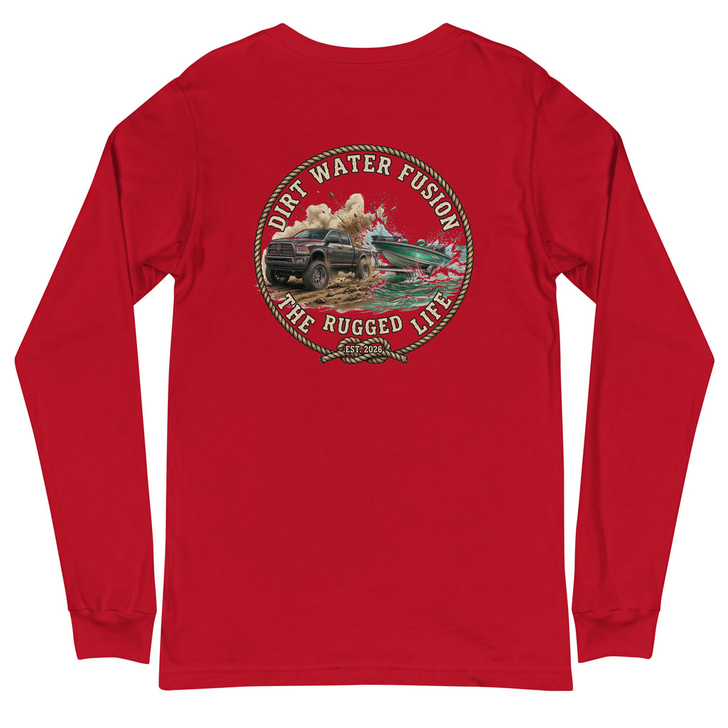 Dodge Truck Pull Long Sleeve Tee - Truck & Boat Lovers Shirt | Dirt Water Fusion image
