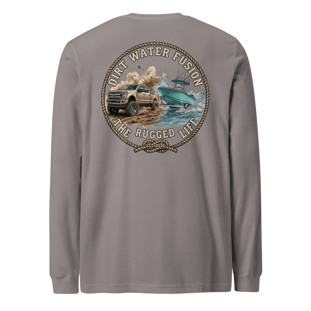 Ford Pickup Truck & Boat Long Sleeve Tee - Truck Boat Lovers Shirt | Dirt Water Fusion image
