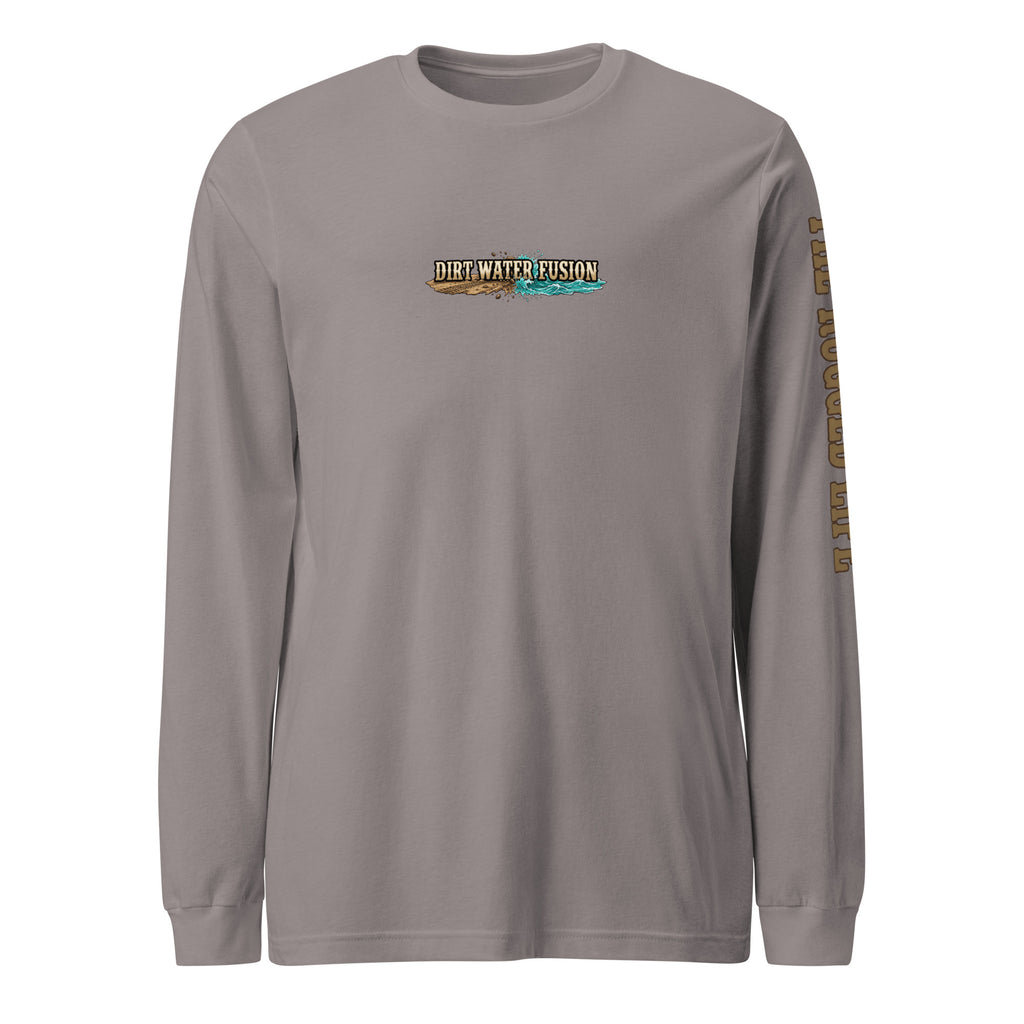 ATV Boating Fishing Mahi  Long Sleeve Tee - Dirt Water Fusion Relaxed Vibe image