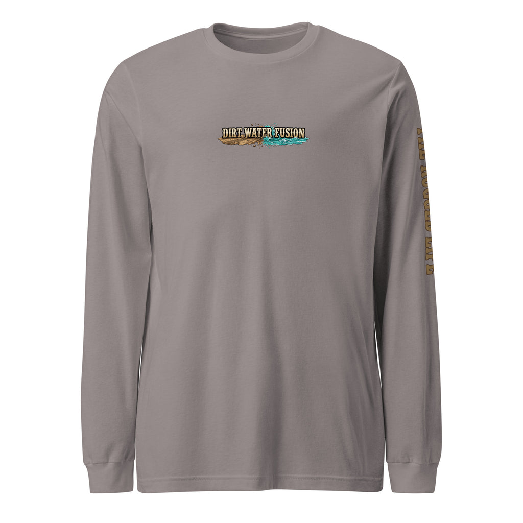 Camping & Fly Fishing Long Sleeve Tee - Outdoor Adventure Shirt | Dirt Water Fusion image
