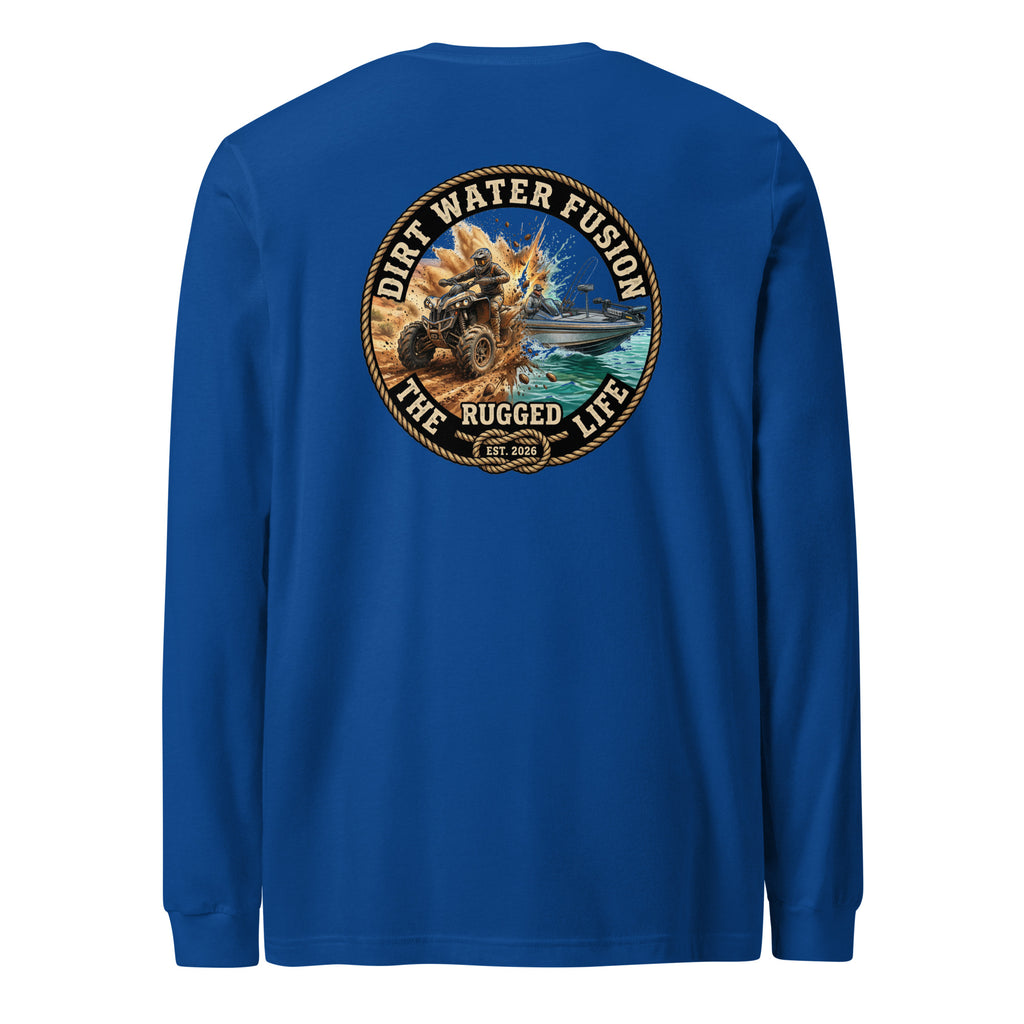 ATV & Bass Boat Long Sleeve Tee - Outdoor Adventure Shirt | Dirt Water Fusion image
