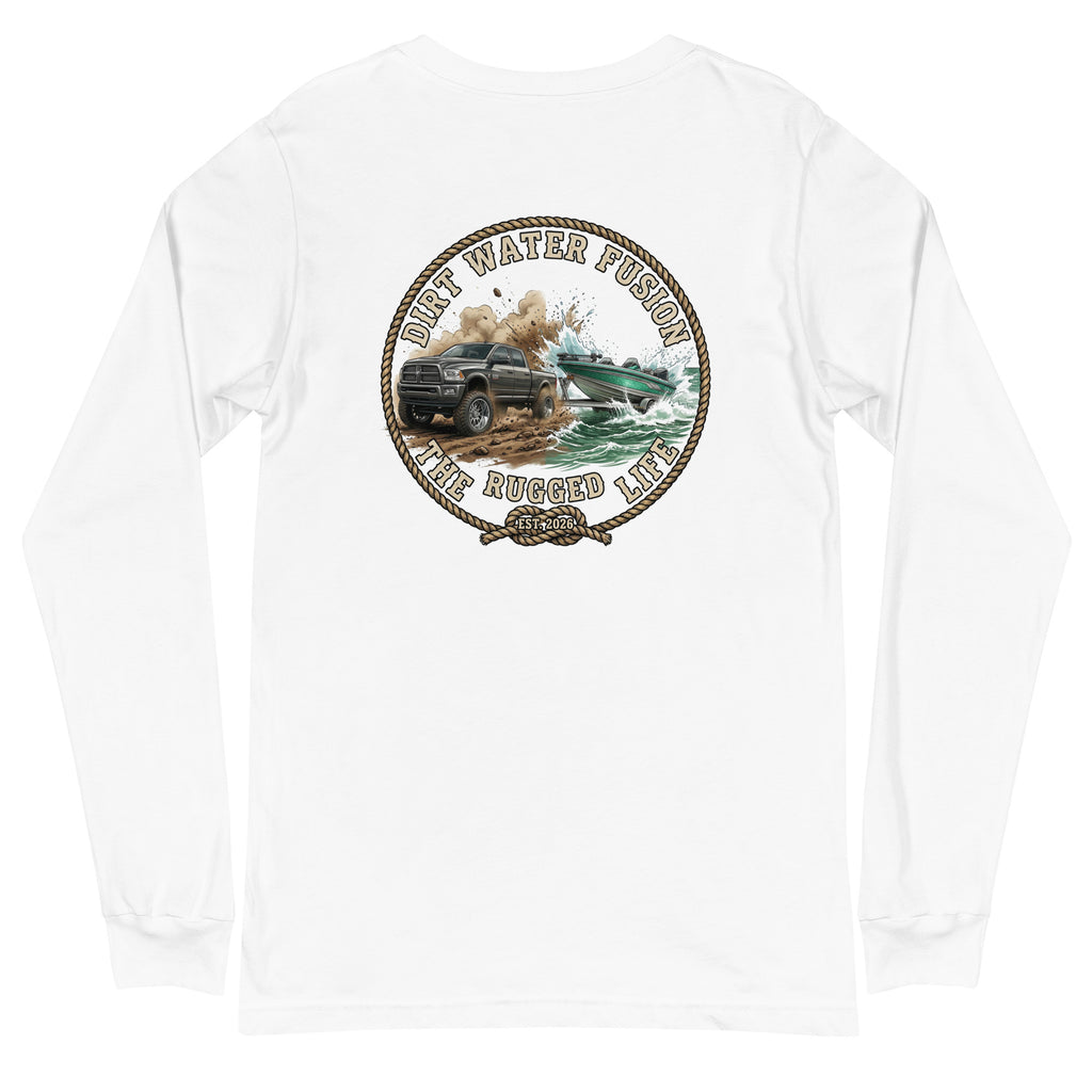 Dodge Truck Pull Long Sleeve Tee - Truck & Boat Lovers Shirt | Dirt Water Fusion image
