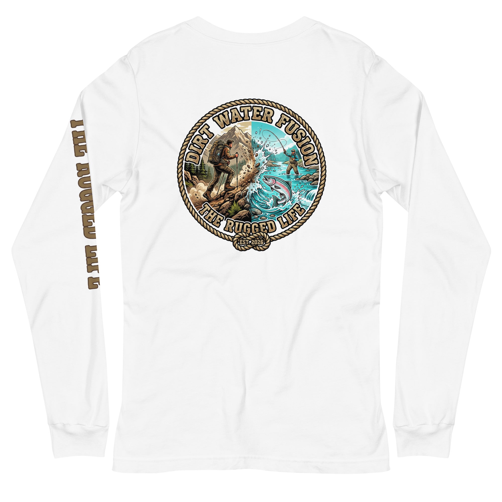 Hiking & Salmon Fishing Classic Tee - Outdoor Adventure Shirt | Dirt Water Fusion image
