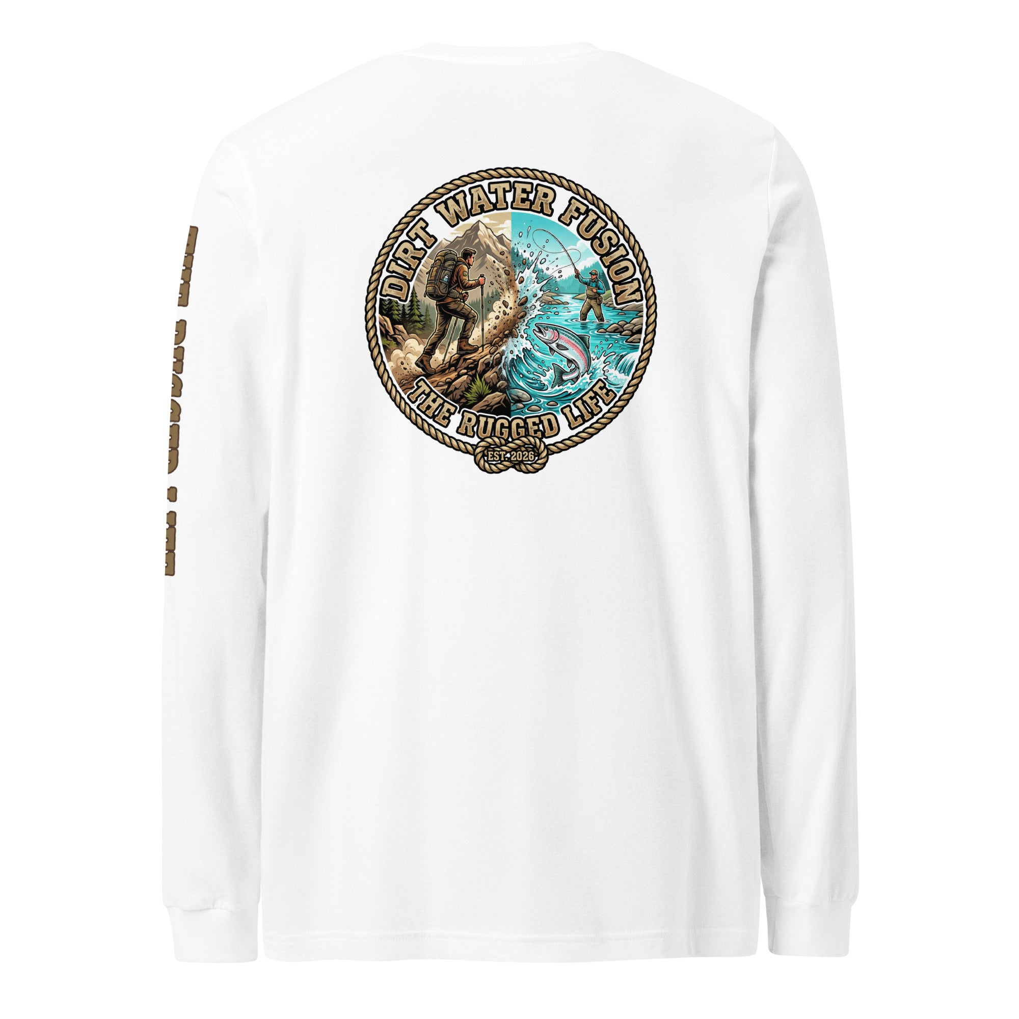 Hiking & Salmon Fishing Classic Tee - Outdoor Adventure Shirt | Dirt Water Fusion image
