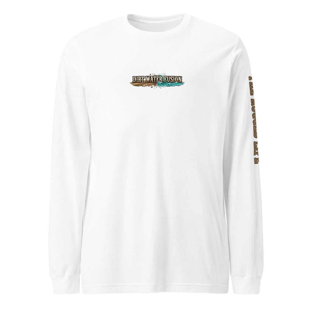 Camping & Fly Fishing Long Sleeve Tee - Outdoor Adventure Shirt | Dirt Water Fusion image
