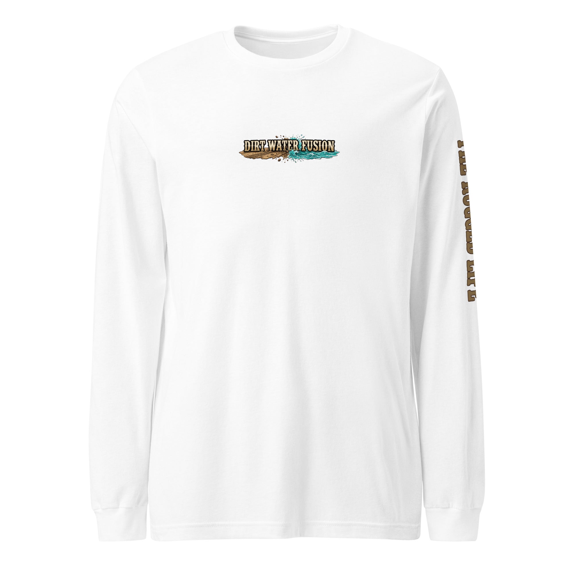 Camping & Fly Fishing Long Sleeve Tee - Outdoor Adventure Shirt | Dirt Water Fusion image
